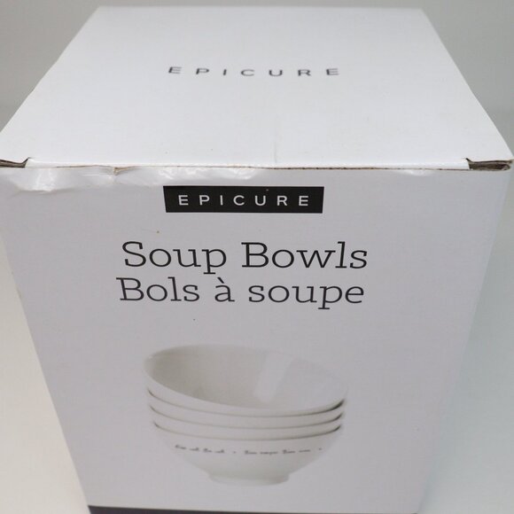 BNIB Epicure Soup Bowls 4 Piece Set - Picture 3 of 6